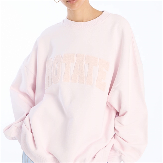 Rotate Heavy Sweat Crewneck Sweatshirt, Orchid Ice
